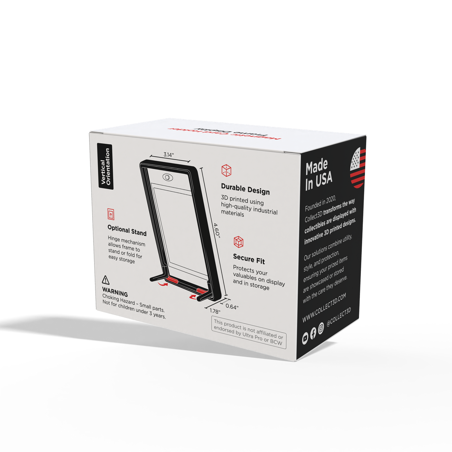 Magnetic Card Holder Frame Display